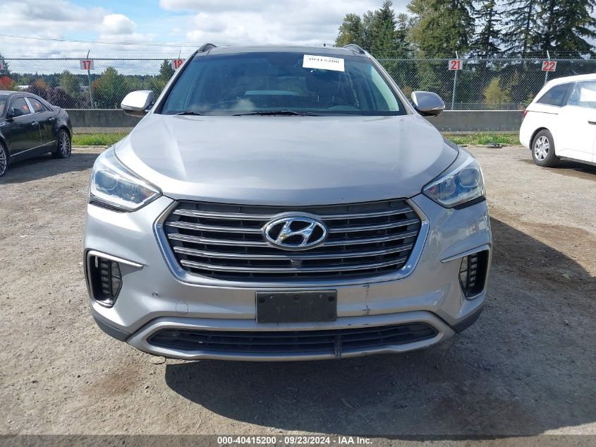 2017 Hyundai Santa Fe Se Ultimate VIN: KM8SRDHF5HU216196 Lot: 40415200