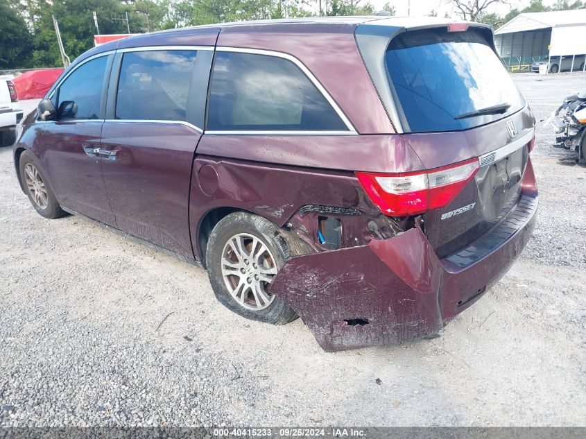 2011 Honda Odyssey Ex-L VIN: 5FNRL5H66BB096211 Lot: 40415233