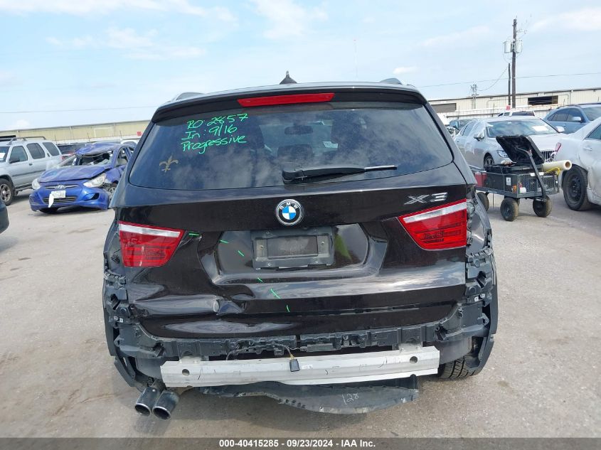 2016 BMW X3 Sdrive28I VIN: 5UXWZ7C58G0R33430 Lot: 40415285