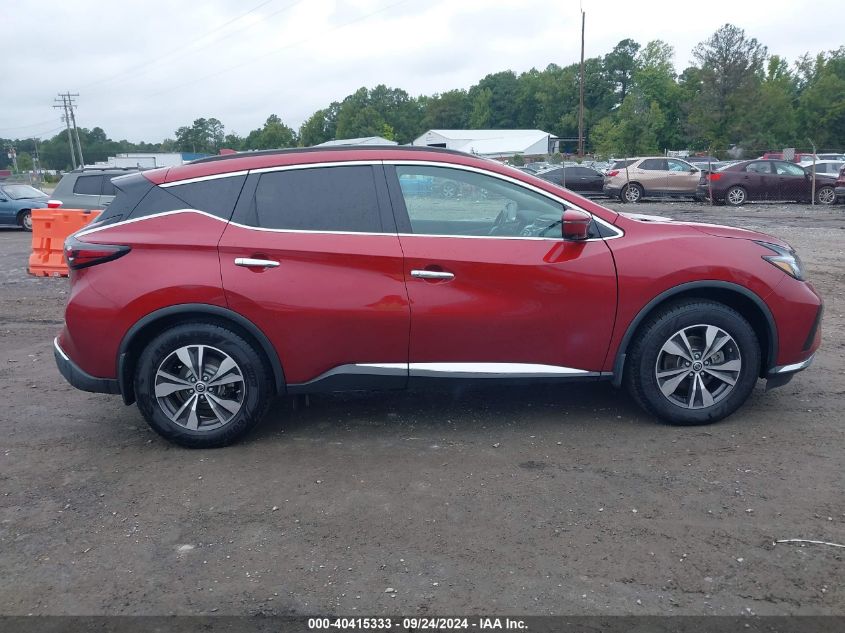 2019 Nissan Murano Sv VIN: 5N1AZ2MS4KN135582 Lot: 40415333