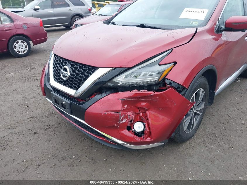 2019 Nissan Murano Sv VIN: 5N1AZ2MS4KN135582 Lot: 40415333