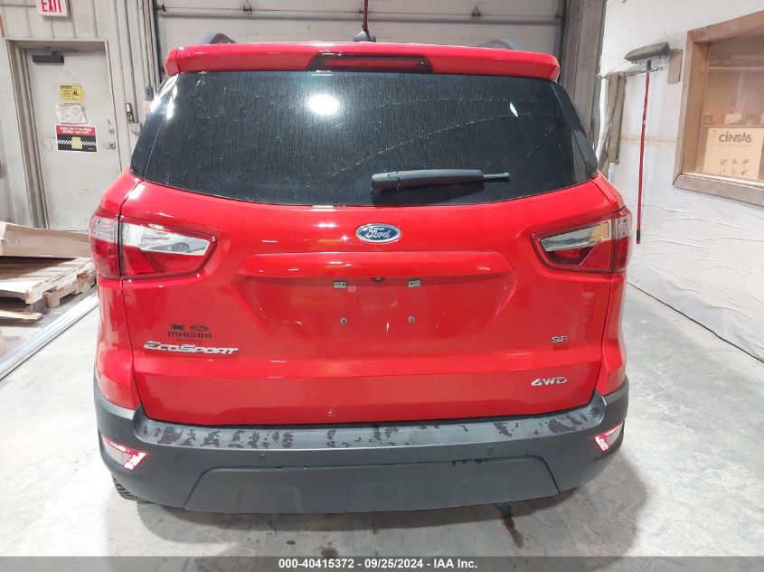 2020 Ford Ecosport Se VIN: MAJ6S3GL7LC387810 Lot: 40415372