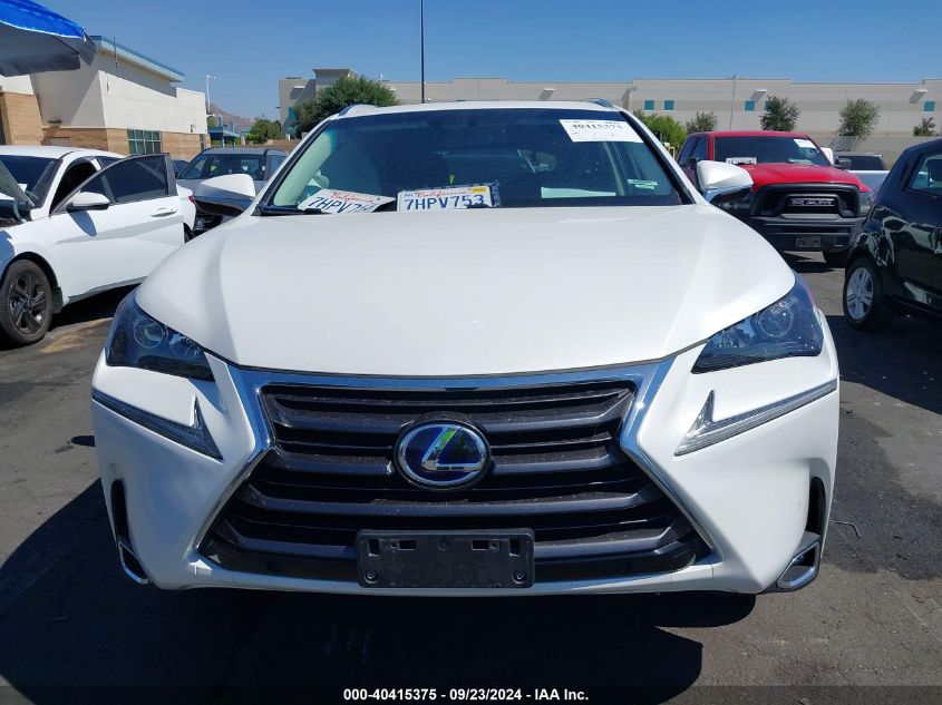 2016 Lexus Nx 300H VIN: JTJBJRBZ0G2048308 Lot: 40415375