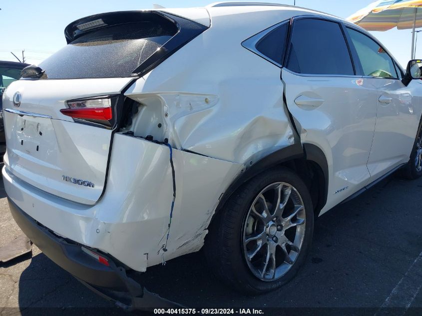 2016 Lexus Nx 300H VIN: JTJBJRBZ0G2048308 Lot: 40415375