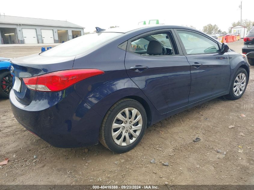 2012 Hyundai Elantra Gls VIN: 5NPDH4AE1CH136057 Lot: 40415388