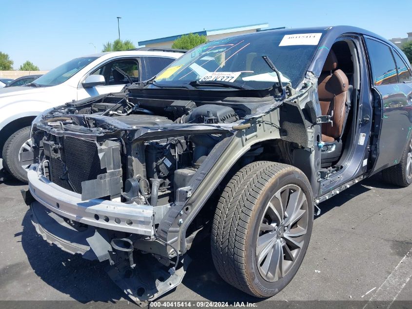 2019 Acura Mdx Tech Pkg VIN: 5J8YD3H55KL001205 Lot: 40415414