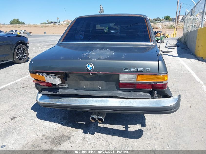 WBADK8308H9708913 1987 BMW 528 E Automatic