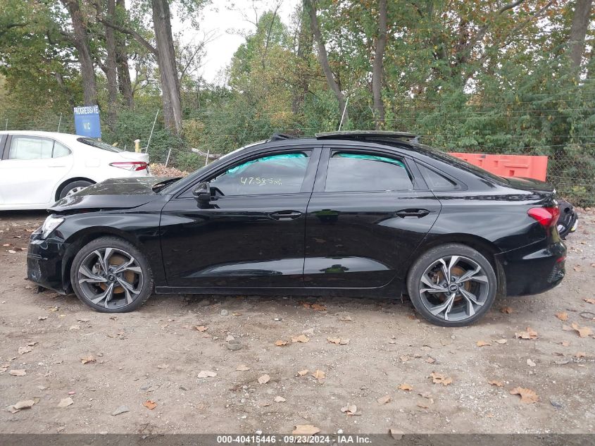 2022 Audi A3 Premium Plus 40 Tfsi Front-Wheel Drive S Tronic VIN: WAUBUDGY3NA012139 Lot: 40415446