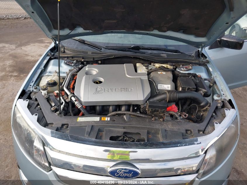 2010 Ford Fusion Hybrid VIN: 3FADP0L32AR301721 Lot: 40415496