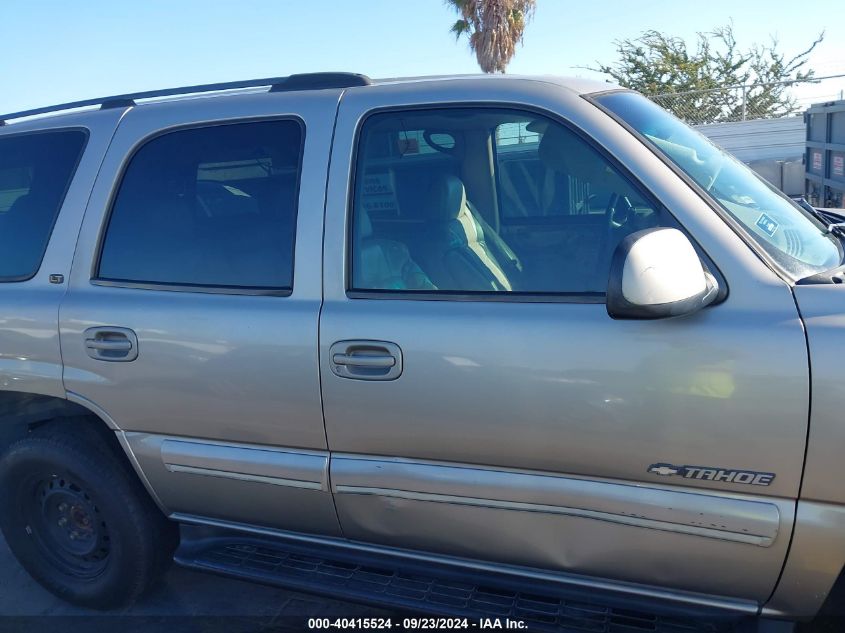 2001 Chevrolet Tahoe Lt VIN: 1GNEC13T81R199540 Lot: 40415524