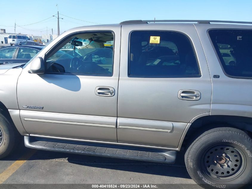 2001 Chevrolet Tahoe Lt VIN: 1GNEC13T81R199540 Lot: 40415524