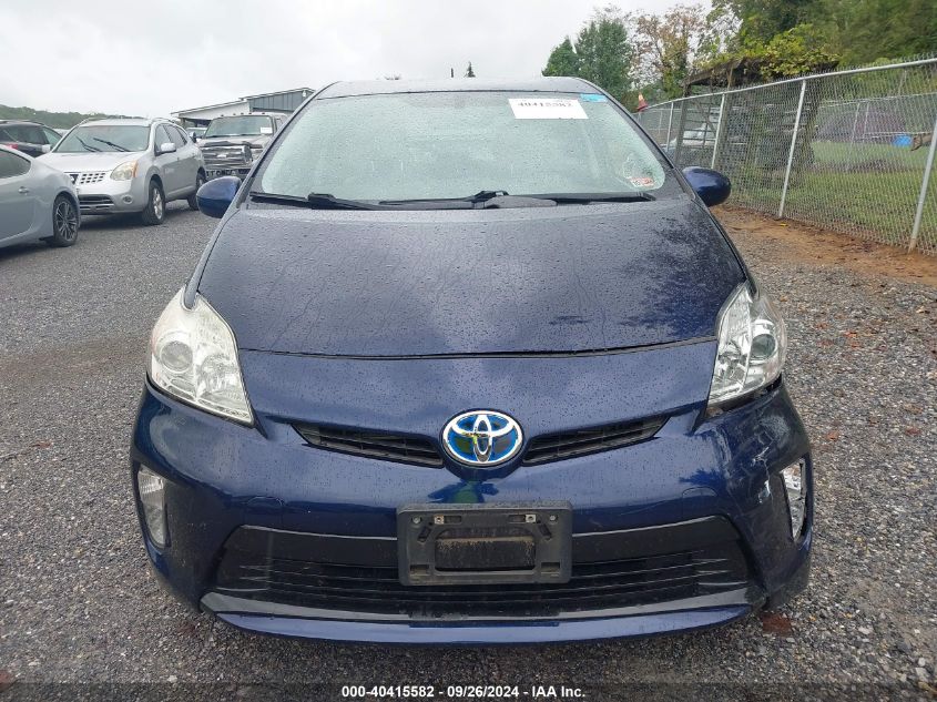 2013 Toyota Prius Four VIN: JTDKN3DU6D0347895 Lot: 40415582