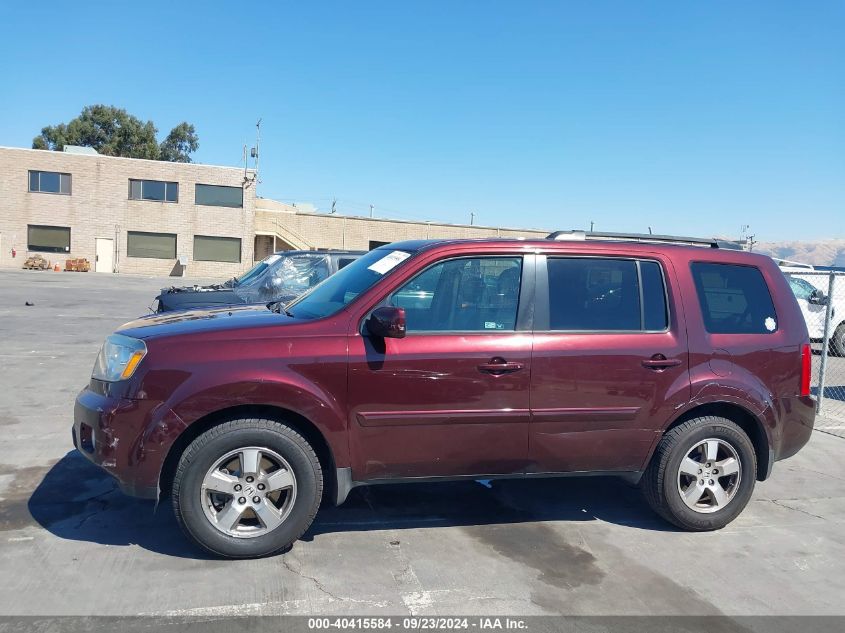 2010 Honda Pilot Ex-L VIN: 5FNYF3H52AB016299 Lot: 40415584