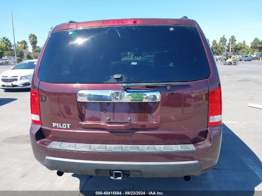 2010 Honda Pilot Ex-L VIN: 5FNYF3H52AB016299 Lot: 40415584