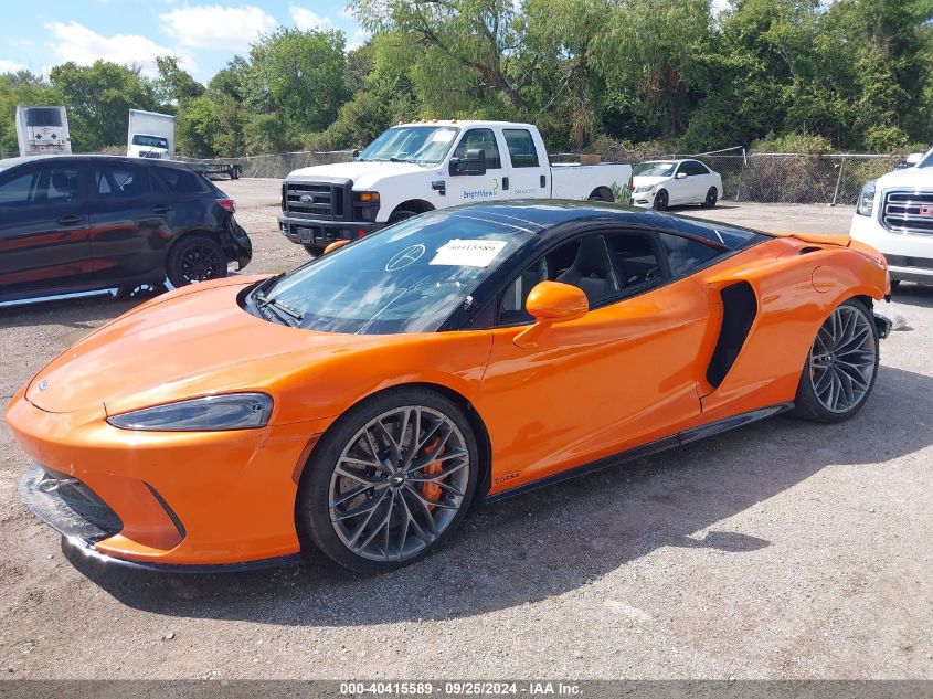 2021 Mclaren Gt Coupe VIN: SBM22GCA7MW001396 Lot: 40415589