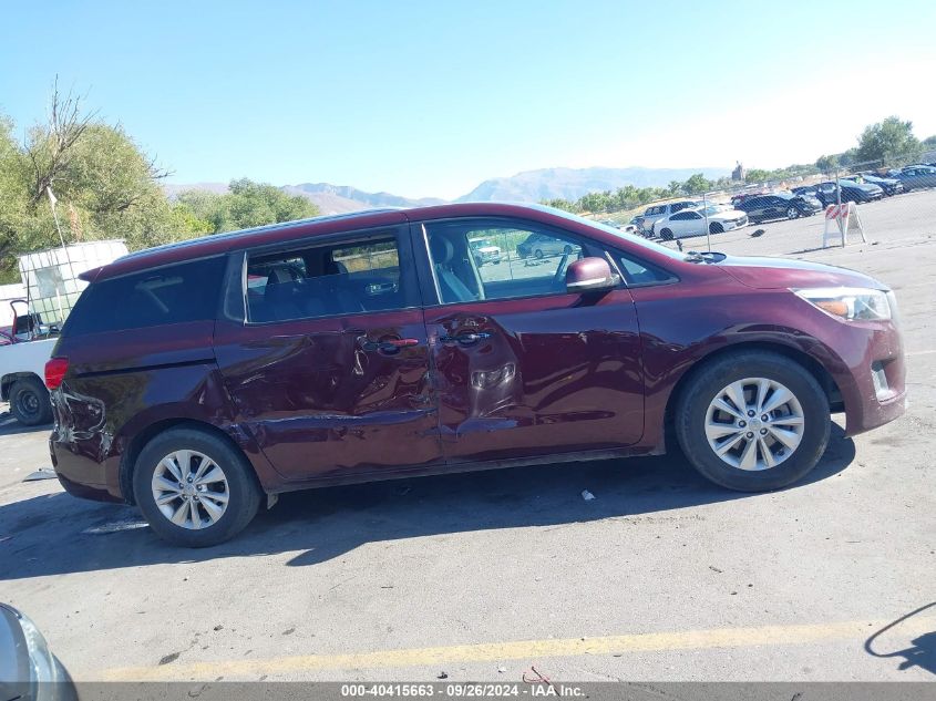 KNDMB5C12H6339512 2017 Kia Sedona Lx