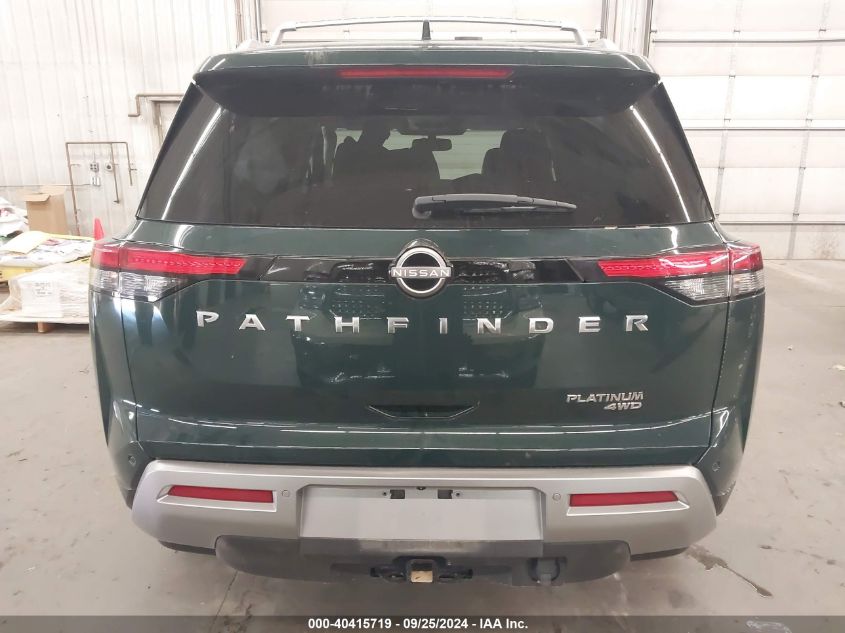 2022 Nissan Pathfinder Platinum 4Wd VIN: 5N1DR3DK5NC268578 Lot: 40415719