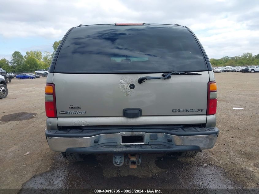 2002 Chevrolet Tahoe Ls VIN: 1GNEK13Z82J329159 Lot: 40415735