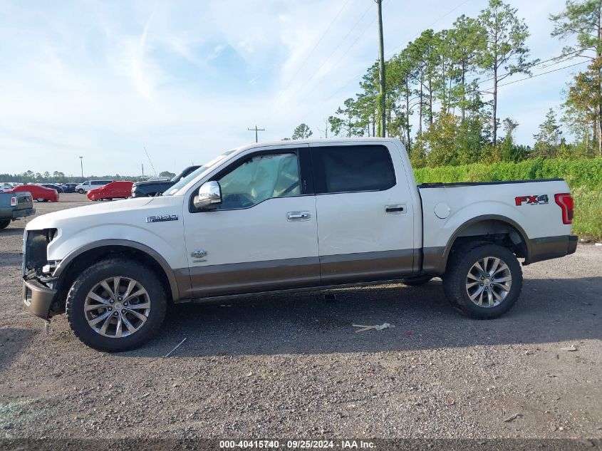 2017 Ford F-150 King Ranch VIN: 1FTEW1EGXHFA21012 Lot: 40415740