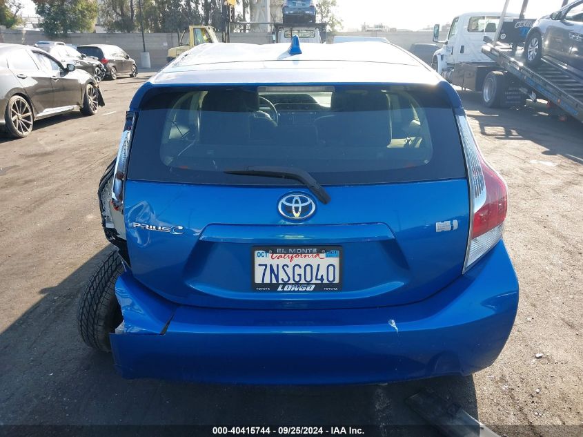 2015 Toyota Prius C Two VIN: JTDKDTB38F1110786 Lot: 40415744