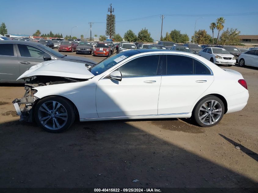 2017 Mercedes-Benz C 300 Luxury/Sport VIN: 55SWF4JB0HU185307 Lot: 40415822