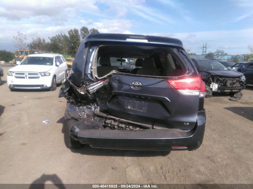 5TDKK3DC4DS323737 2013 Toyota Sienna Le V6 8 Passenger