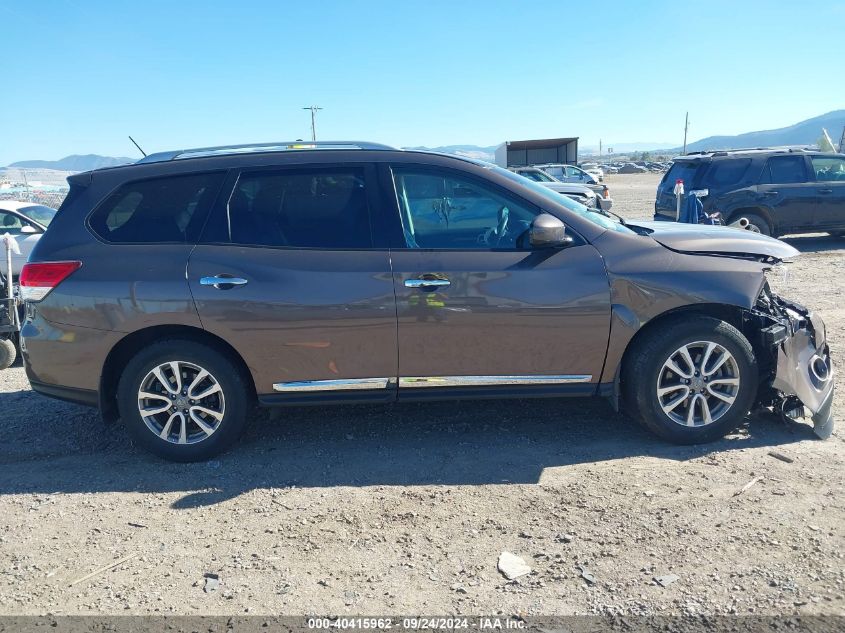 2015 Nissan Pathfinder S/Sv/Sl/Platinum VIN: 5N1AR2MM2FC706019 Lot: 40415962