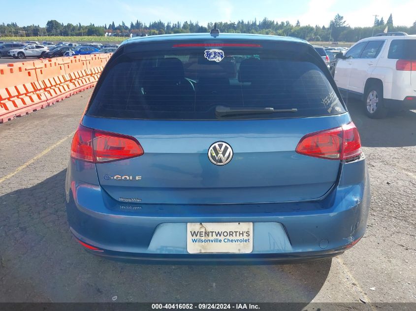 2016 Volkswagen E-Golf Se VIN: WVWKP7AU0GW914898 Lot: 40416052