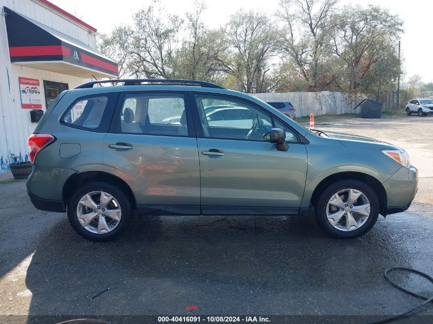 2015 Subaru Forester 2.5I VIN: JF2SJABC8FH596800 Lot: 40416091