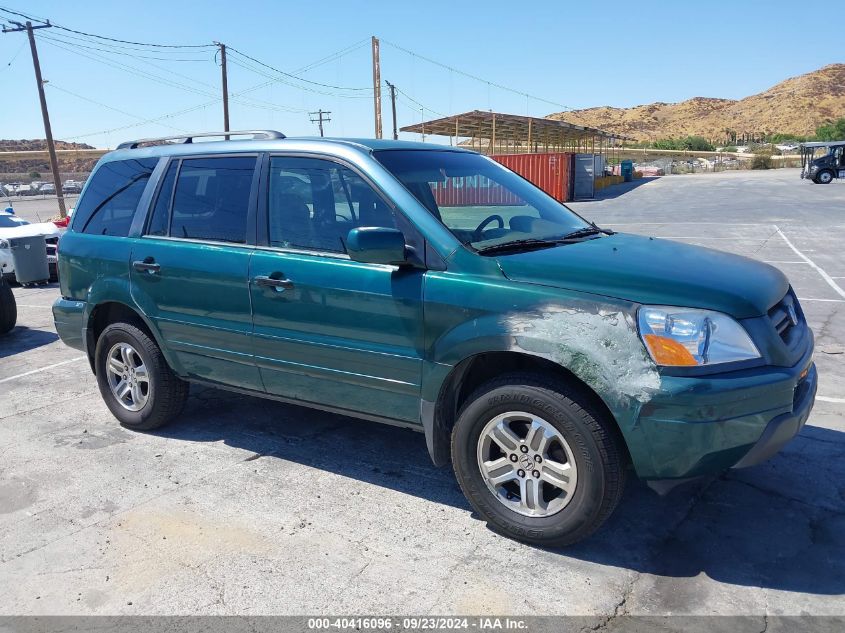 2003 Honda Pilot Ex-L VIN: 2HKYF18743H572754 Lot: 40416096