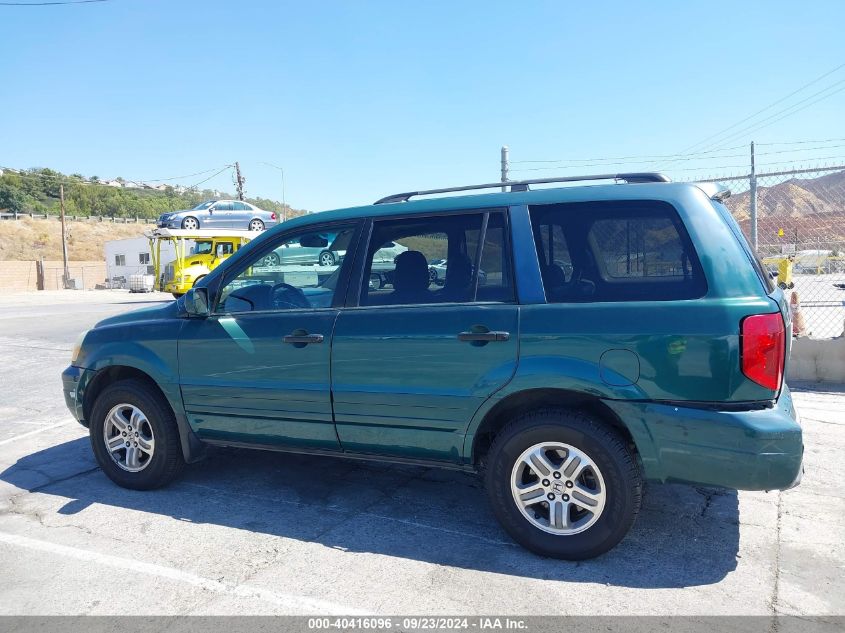 2003 Honda Pilot Ex-L VIN: 2HKYF18743H572754 Lot: 40416096