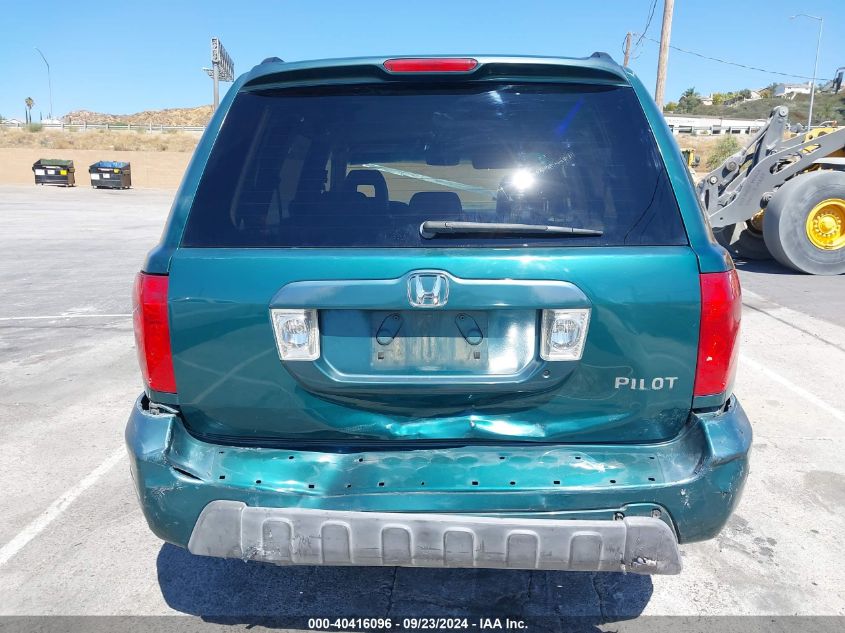 2003 Honda Pilot Ex-L VIN: 2HKYF18743H572754 Lot: 40416096