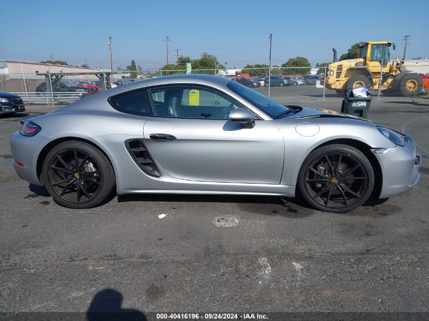 2018 Porsche 718 Cayman VIN: WP0AA2A85JK261518 Lot: 40416196