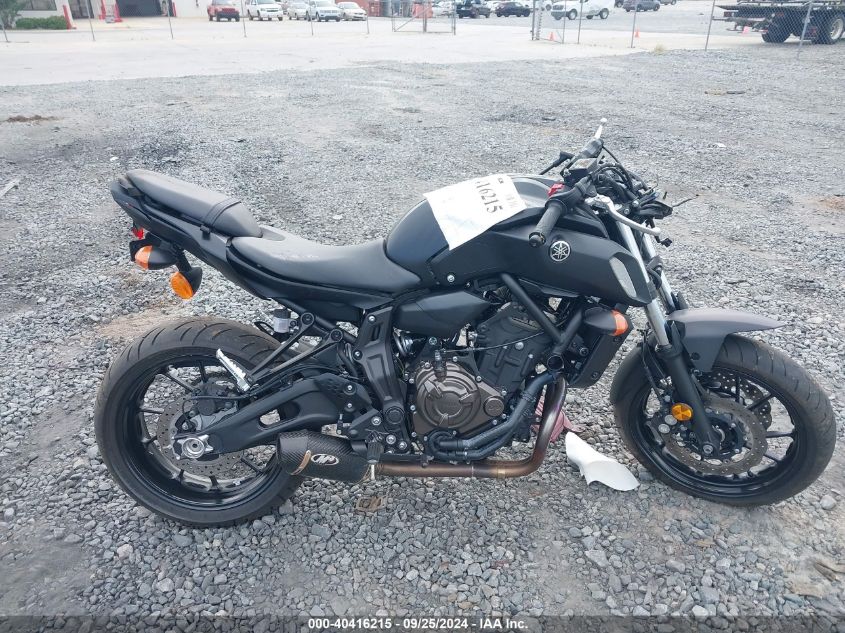 2020 Yamaha Mt07 VIN: JYARM27E8LA006969 Lot: 40416215