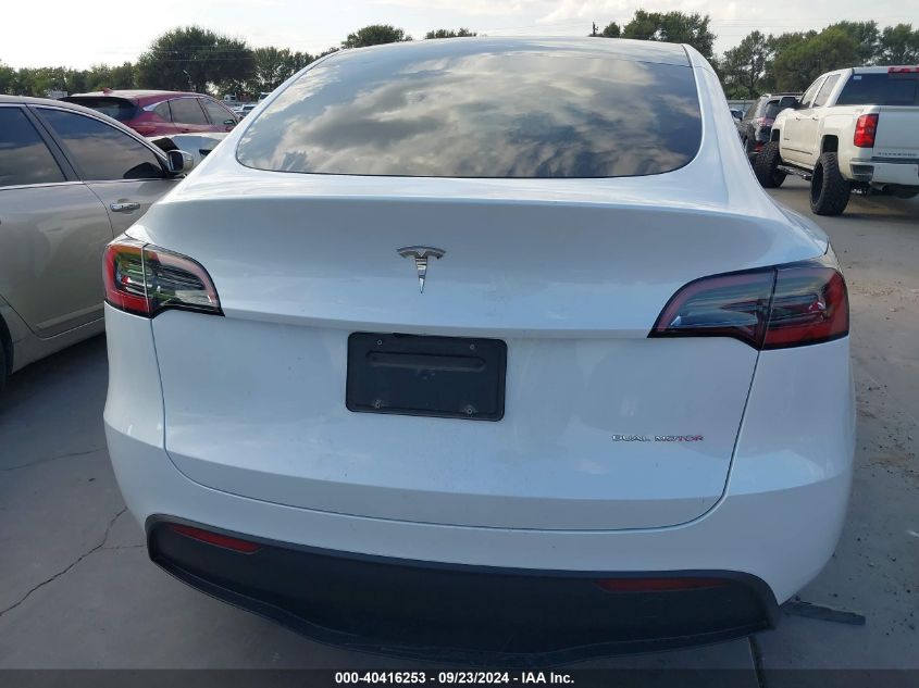 2023 Tesla Model Y Awd/Long Range Dual Motor All-Wheel Drive VIN: 7SAYGAEE1PF900011 Lot: 40416253