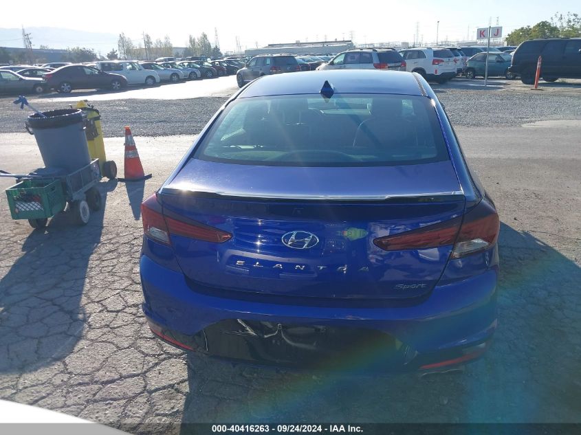 2020 Hyundai Elantra Sport VIN: KMHD04LB3LU946608 Lot: 40416263