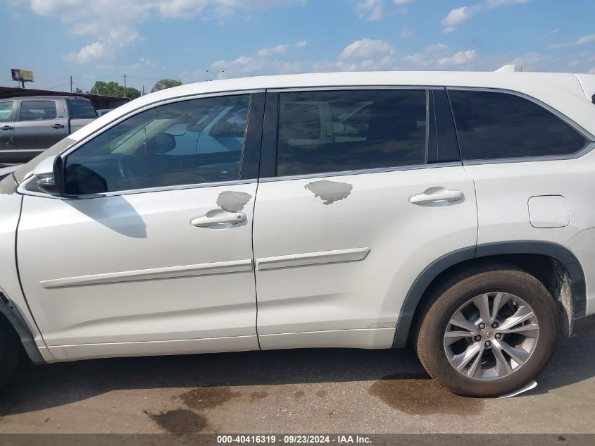 2015 Toyota Highlander Le Plus V6 VIN: 5TDZKRFH7FS095147 Lot: 40416319