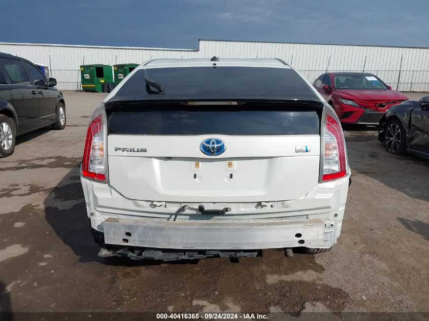 2014 Toyota Prius Four VIN: JTDKN3DU6E1744650 Lot: 40416365