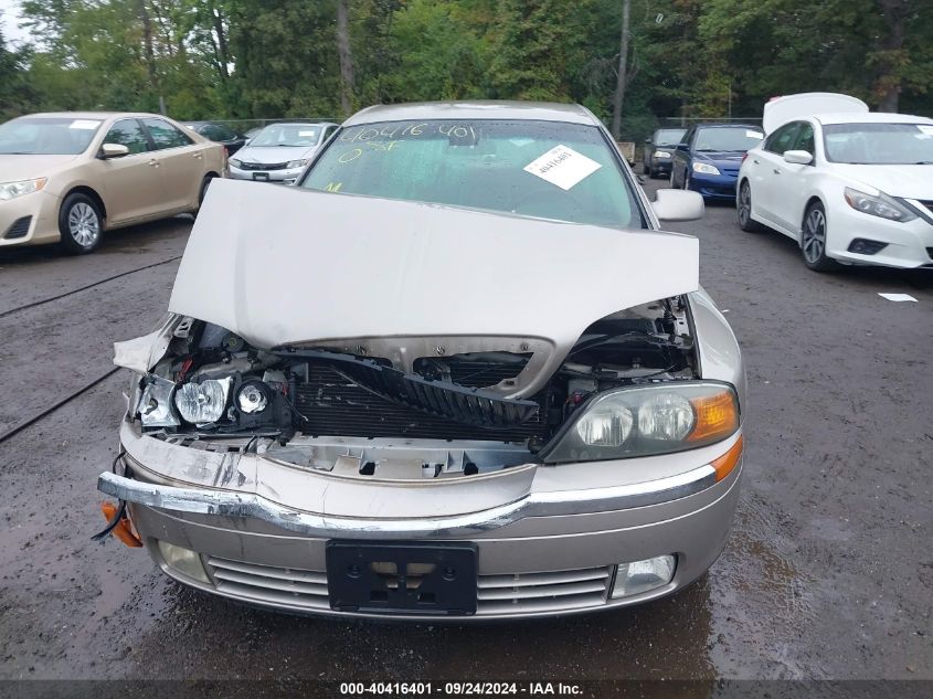 2002 Lincoln Ls V6 Auto/V6 Manual VIN: 1LNHM86S72Y709667 Lot: 40416401