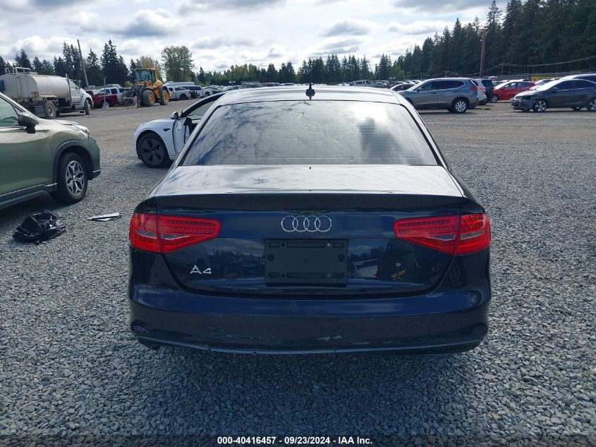 2014 Audi A4 2.0T Premium VIN: WAUAFAFL2EA083164 Lot: 40416457