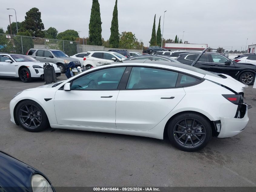 2022 Tesla Model 3 VIN: 5YJ3E1EA6NF178042 Lot: 40416464