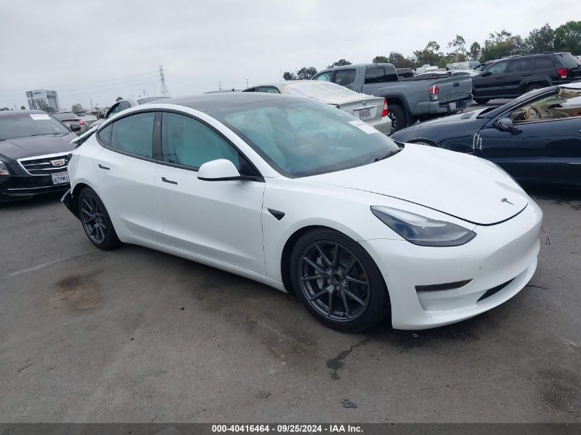 2022 TESLA MODEL 3 - 5YJ3E1EA6NF178042