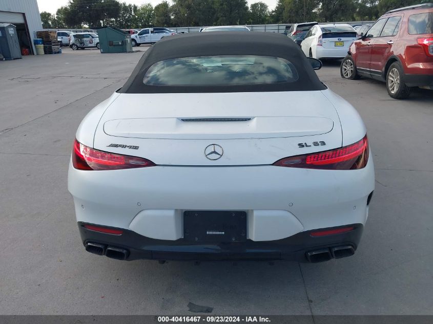 2022 Mercedes-Benz Amg Sl 63 4Matic VIN: W1KVK8BB8NF009245 Lot: 40416467