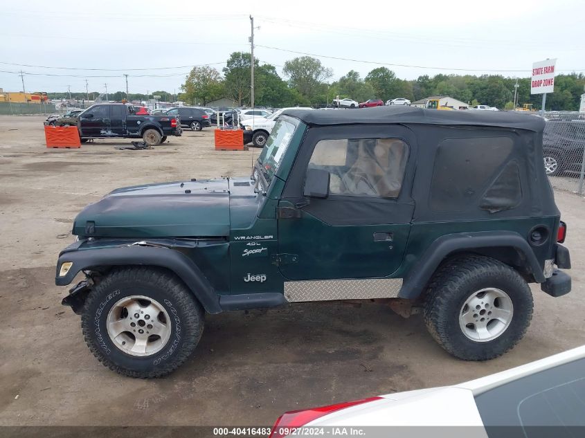 2000 Jeep Wrangler Sport VIN: 1J4FA49S1YP724716 Lot: 40416483