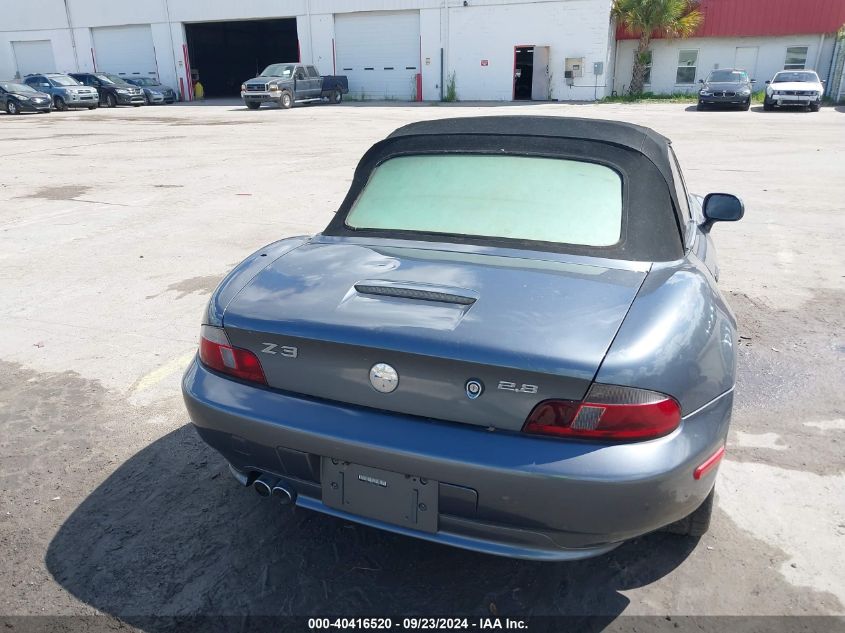 2000 BMW Z3 2.8 VIN: 4USCH3349YLF71189 Lot: 40416520