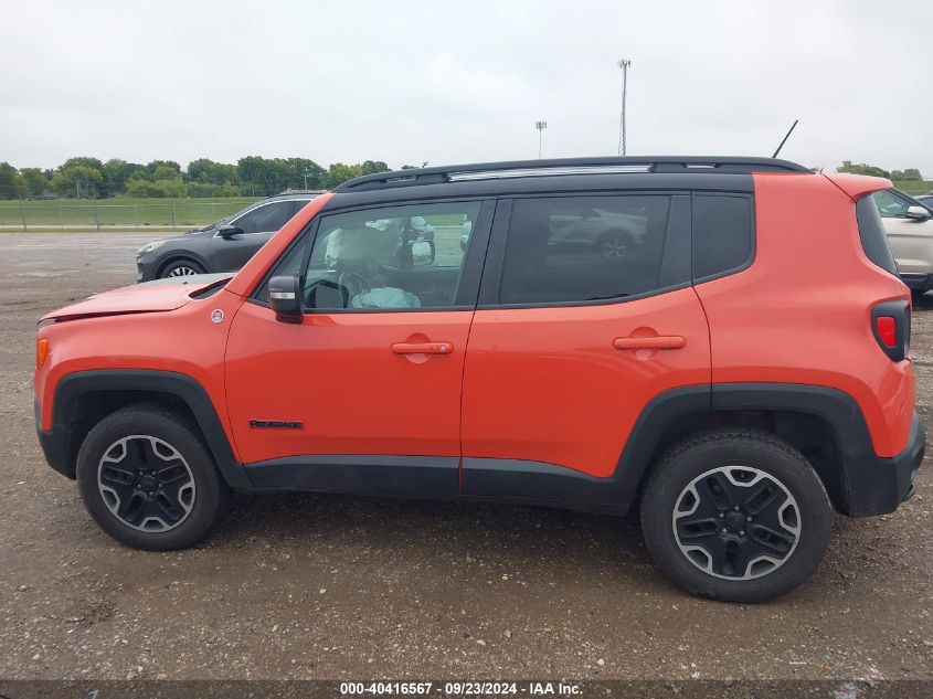 2016 Jeep Renegade Trailhawk VIN: ZACCJBCT5GPC63522 Lot: 40416567