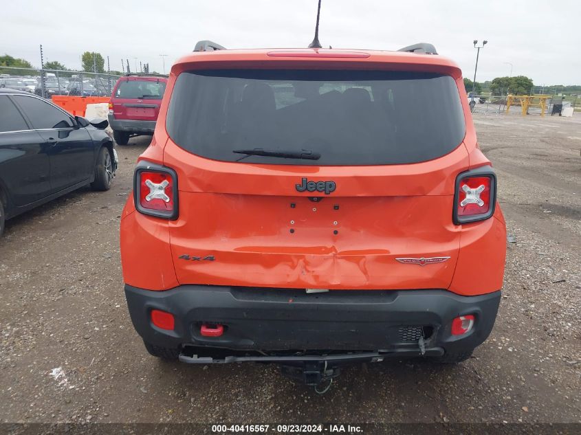 2016 Jeep Renegade Trailhawk VIN: ZACCJBCT5GPC63522 Lot: 40416567