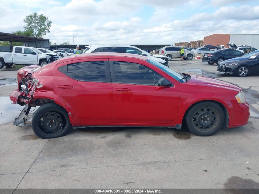 2013 Dodge Avenger Se VIN: 1C3CDZAB9DN757157 Lot: 40416591