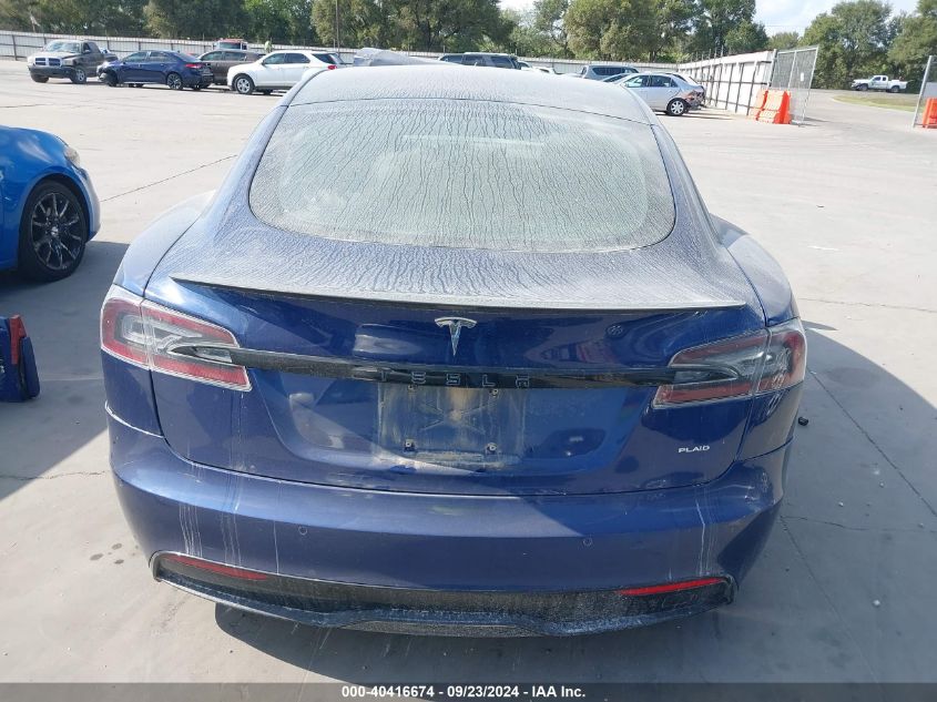 2021 Tesla Model S Plaid Tri Motor All-Wheel Drive VIN: 5YJSA1E61MF440616 Lot: 40416674