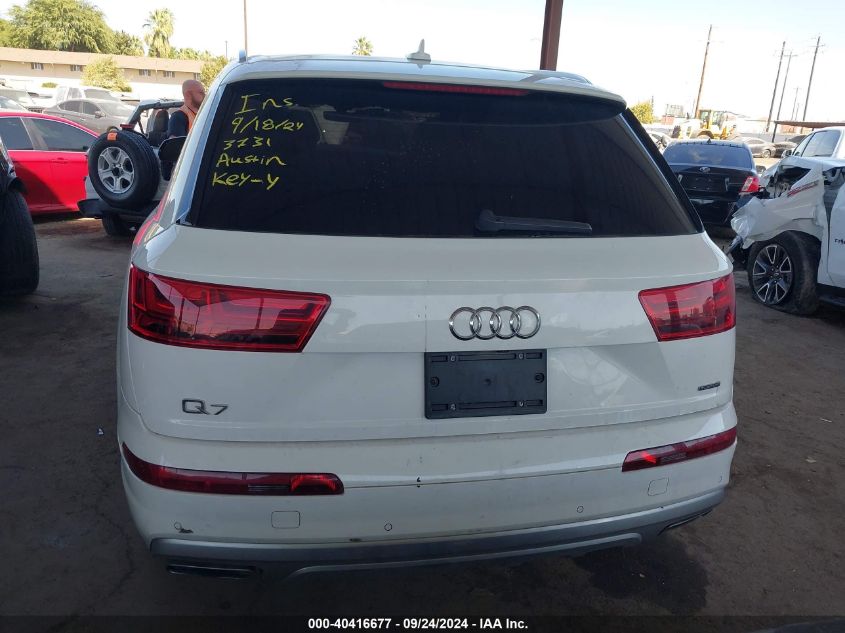 2017 Audi Q7 Premium Plus VIN: WA1LHAF77HD053731 Lot: 40416677